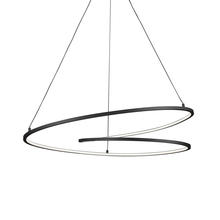 KUZCO Lighting PD11132-BK - Twist 32-in Black LED Pendant