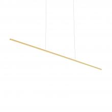 KUZCO Lighting LP18260-BG - Vega Minor 60-in Brushed Gold LED Linear Pendant