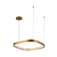 KUZCO Lighting PD78019-VB - Yukon 19-in Vintage Brass LED Pendant