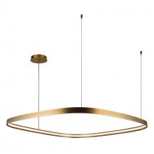 KUZCO Lighting PD78040-VB - Yukon 40-in Vintage Brass LED Pendant