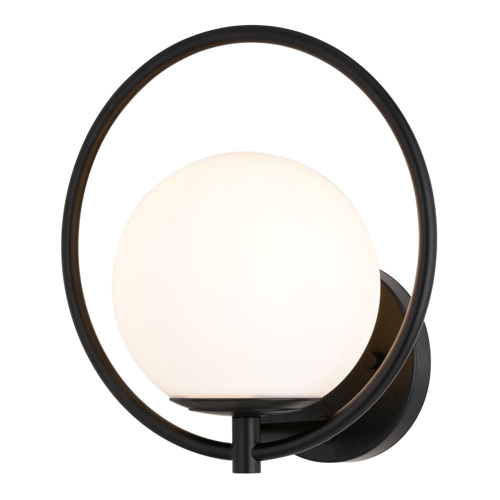 Bucktown 9.75-in. H 1 Light Wall Light Matte Black