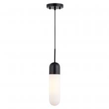 Vaxcel International P0421 - Thalia 4.75-in. W 1 Light Mini Pendant Matte Black