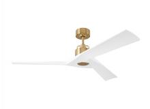 Monte Carlo Fans 3ALMSM52BBS - Alma 52-inch indoor/outdoor Energy Star smart ceiling fan in burnished brass finish