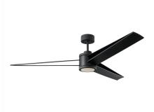 Monte Carlo Fans 3AMR60MBKD - Armstrong 60-inch indoor/outdoor Energy Star integrated LED dimmable ceiling fan