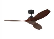 Monte Carlo Fans 3CLNSM52MBK - Collins 52-inch indoor/outdoor Energy Star smart ceiling fan in midnight black finish