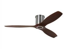 Monte Carlo Fans 3CNHSM52BS - Collins 52-inch indoor/outdoor smart hugger ceiling fan in brushed steel silver finish