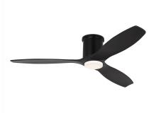 Monte Carlo Fans 3CNHSM52MBKMBKD - Collins 52-inch indoor/outdoor Energy Star smart integrated LED dimmable hugger ceiling fan