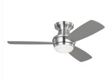 Monte Carlo Fans 3IKR44BSD - Ikon 44" Dimmable Integrated LED Indoor Brushed Steel Hugger Ceiling Fan with Light Kit