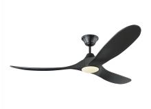 Monte Carlo Fans 3MAVR60BKBKD - Maverick 60" LED Ceiling Fan