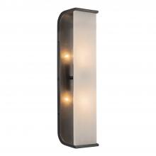 Alora Lighting WV327019UBAR - Abbott 19-in Urban Bronze/Alabaster 2 Lights Wall/Vanity