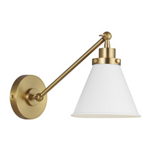 Generation - Designer CW1121MWTBBS - Wellfleet Single Arm Cone Task Sconce