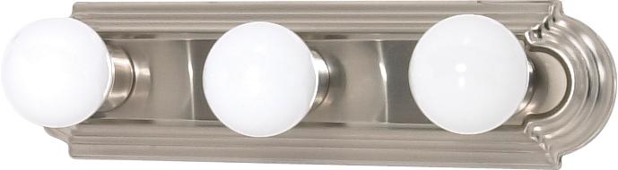 3 Light - 18" Vanity Strip - Brushed Nickel Finish