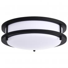 Nuvo 62/1735 - Glamour LED 10 inch; Flush Mount Fixture; Black Finish; CCT Selectable 3K/4K/5K