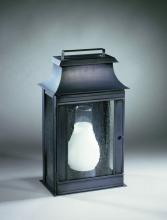 Northeast Lantern 5721-DB-LT2-SMG - Pagoda Wall Dark Brass 2 Candelabra Sockets Seedy Marine Glass