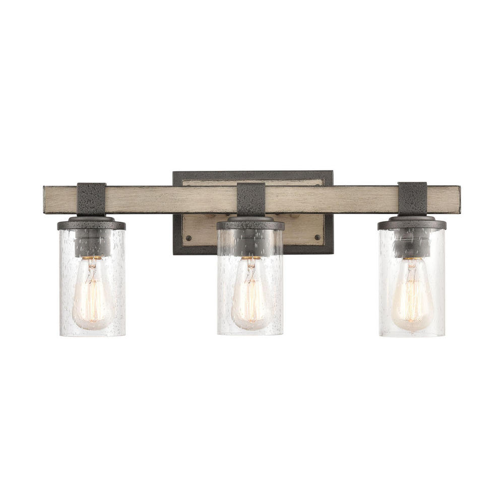 Annenberg 22'' Wide 3-Light Vanity Light - Anvil Iron