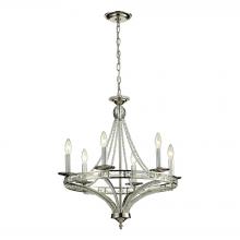 ELK Home 31501/6 - Aubree 6-Light Chandelier in Polished Nickel