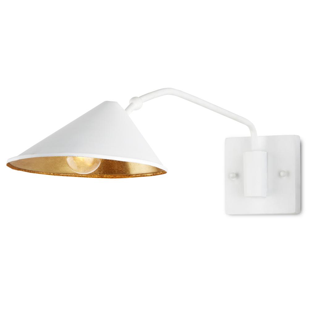 Serpa White Single Swing-Arm Wall Sconce