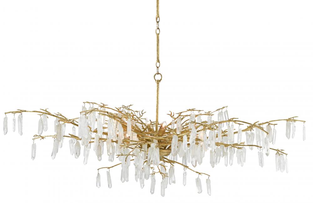 Forest Dawn Gold Chandelier