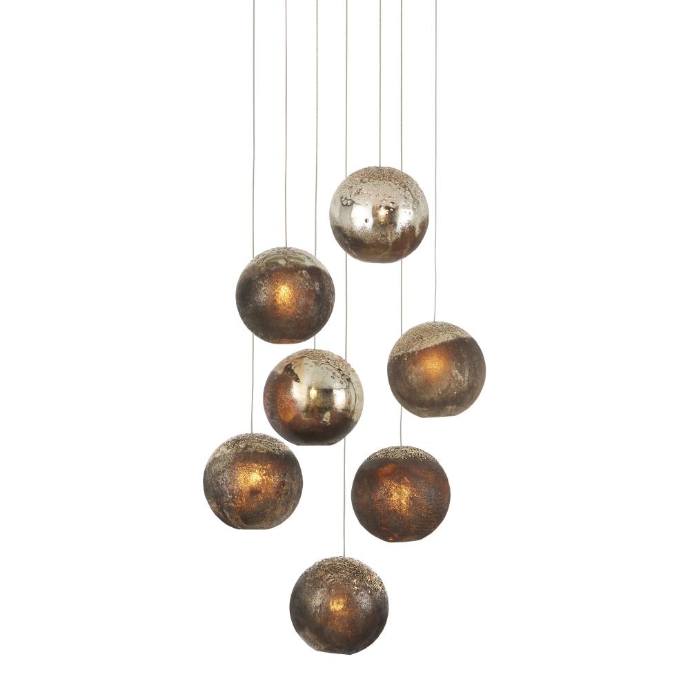 Pathos 7-Light Round Multi-Drop Pendant