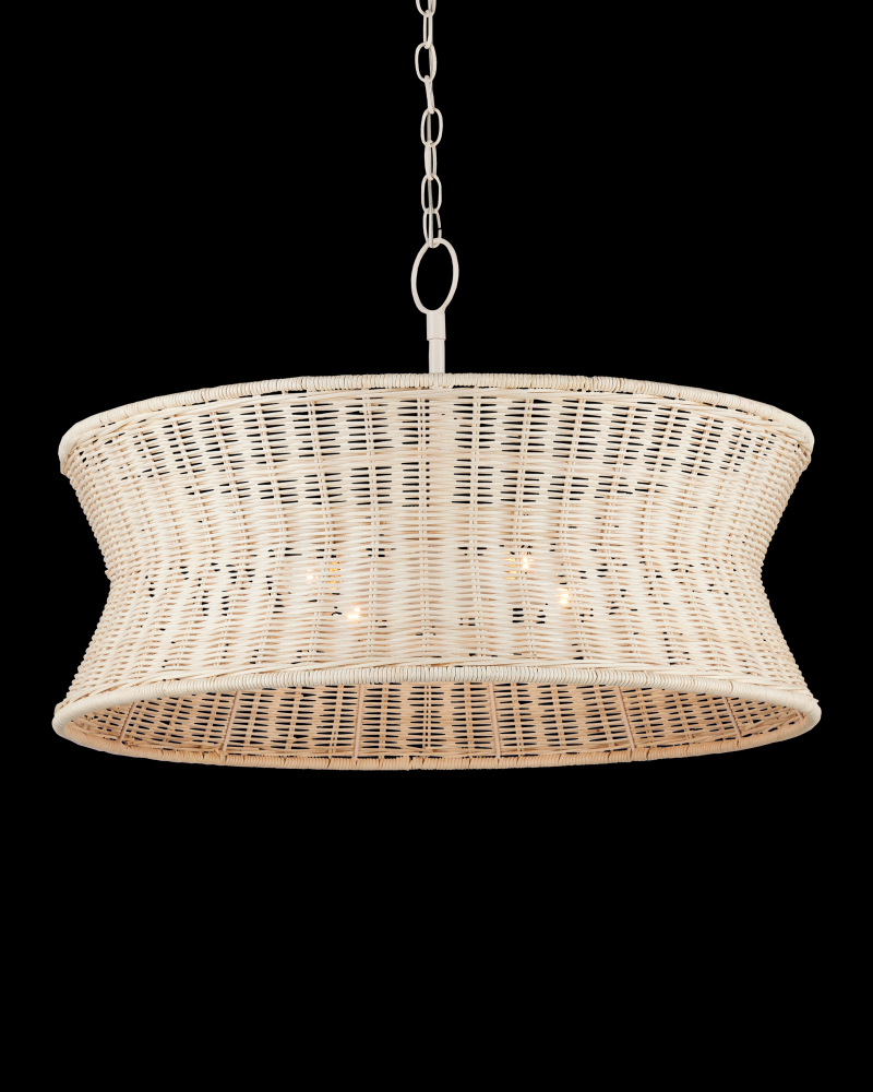 Phebe Small Rattan Chandelier