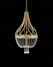 Currey 9000-0061 - Ingenue Gold Beaded Glass Chan