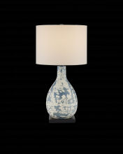 Currey 6000-0674 - Ostracon Blue Table Lamp