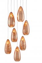 Currey 9000-0904 - Rame 7-Light Round Multi-Drop Pendant