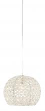 Currey 9000-0909 - Piero White 1-Light Round Multi-Drop Pendant