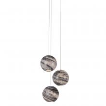 Currey 9000-1006 - Palatino 3-Light Round Multi-Drop Pendant