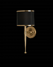 Currey 5021 - Primo Brass Wall Sconce, Black