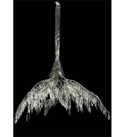 38" Long Winter at Stillwater Crystal Chandelier