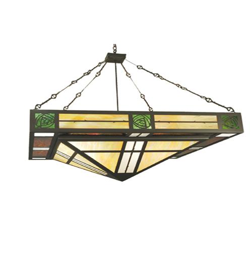 48"Sq Bungalow Rose Inverted Pendant