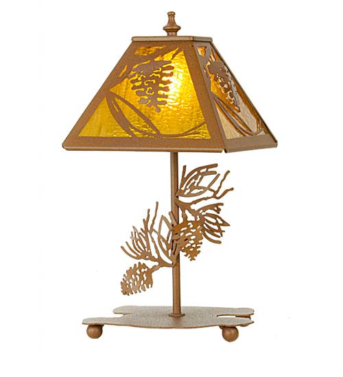 15"H Whispering Pines Accent Lamp