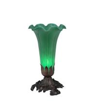 Meyda White 11252 - 8"H Green Pond Lily Accent Lamp