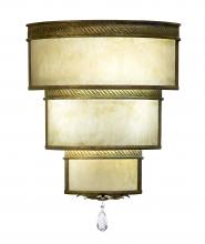 Meyda White 117540 - 18" Wide Rope Trimmed Cilindro Wall Sconce