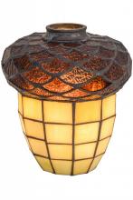 Meyda White 126555 - 7" Wide Acorn Shade