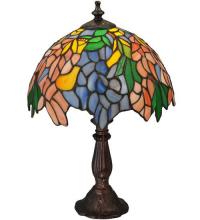 Meyda White 133348 - 15" High Tiffany Laburnum Accent Lamp