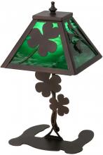 Meyda White 156586 - 14.5"H Shamrock Accent Lamp