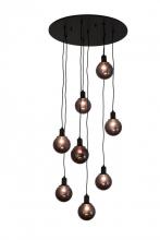 Meyda White 171526 - 28" Wide Bola 8 Light Cascading Pendant