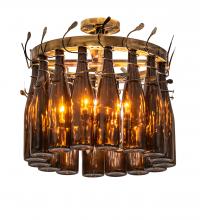 Meyda White 252212 - 20" Wide Tuscan Vineyard Estate 16 Light Wine Bottle Chandelier