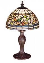 Meyda White 30314 - 13.5"H Tiffany Turning Leaf Mini Lamp