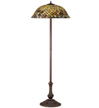 Meyda White 30456 - 63"H Tiffany Fishscale Floor Lamp