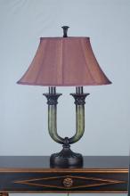 Meyda White 66032 - 29" High Cypress Fabric Table Lamp